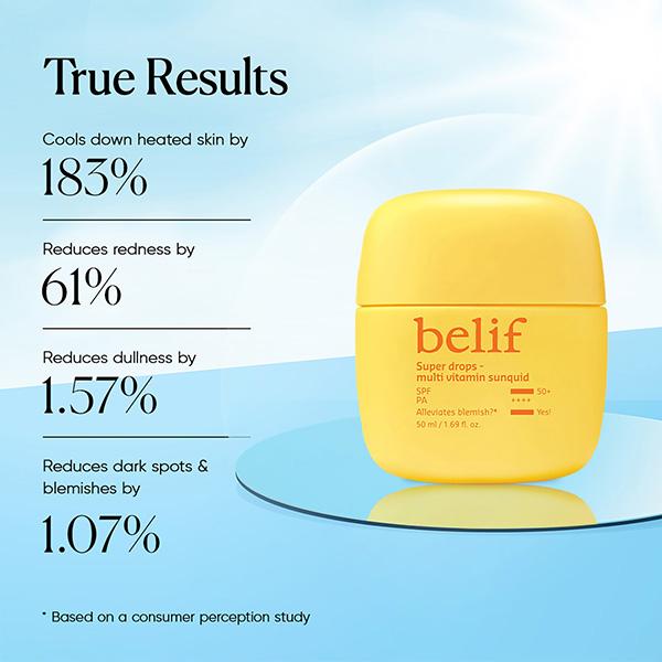 Belif Super Drops Multivitamin Sunquid SPF 50+ PA++++ 50 ml - Face Sunscreen