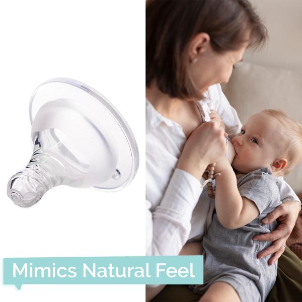 R for Rabbit First Feed Soft Silicone Teat for Glass/PP Bottle(6m+)(Size - X) 1's - Feeding & Nursing