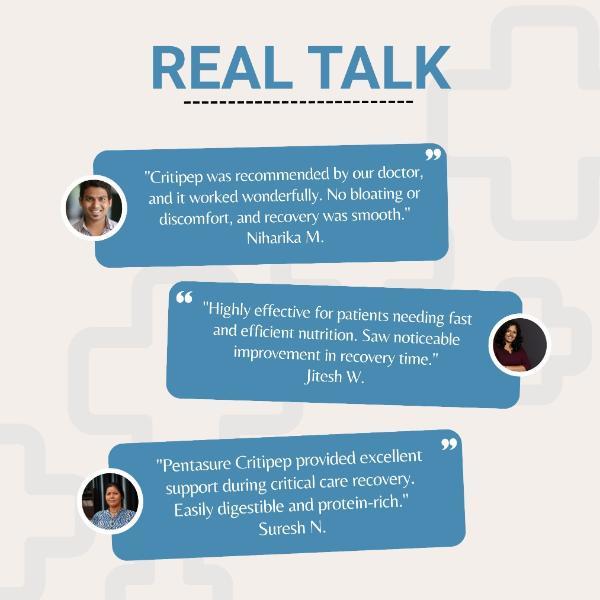 PentaSure Criti Peptide 100% Diet Powde - Creamy Vanilla Flavour 400 g - Protein Drink