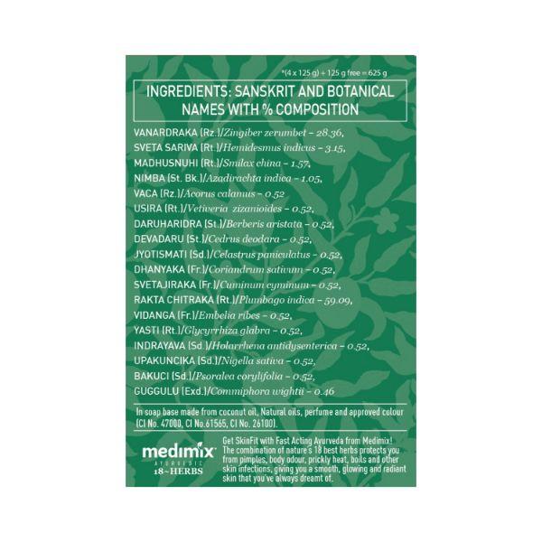 Medimix Ayurvedic Classic 18 Herbs Soap 125gm each 5's - Soaps