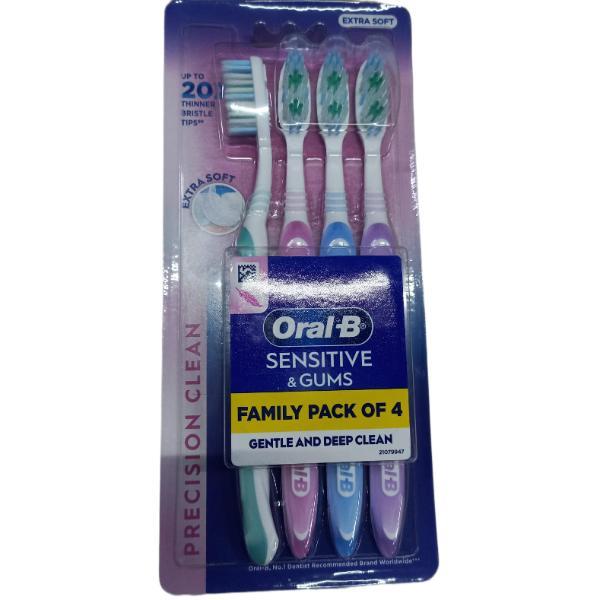 Oral-B Sensitive & Gums Gentle and Deep Clean Extra Soft Toothbrush 4's
