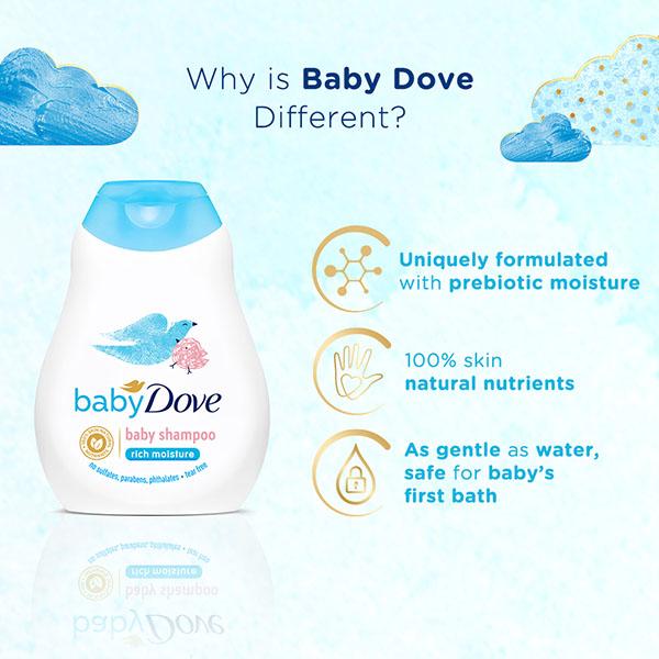 Baby Dove Sensetive Care Rich Moisture Shampoo 200 ml - Baby Shampoo