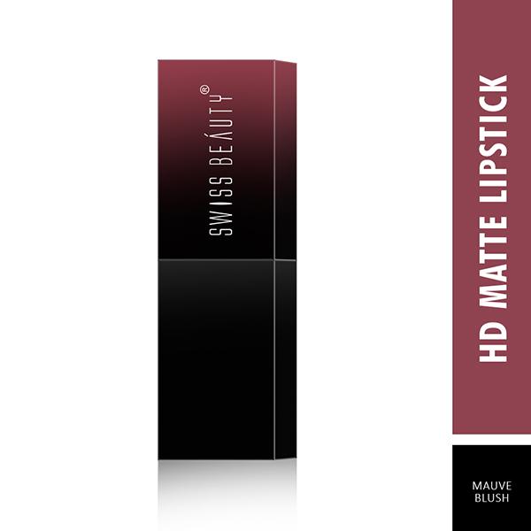 Swiss Beauty HD Matte Lipstick - (Mauve Blush) 3.5 gm - Blushes