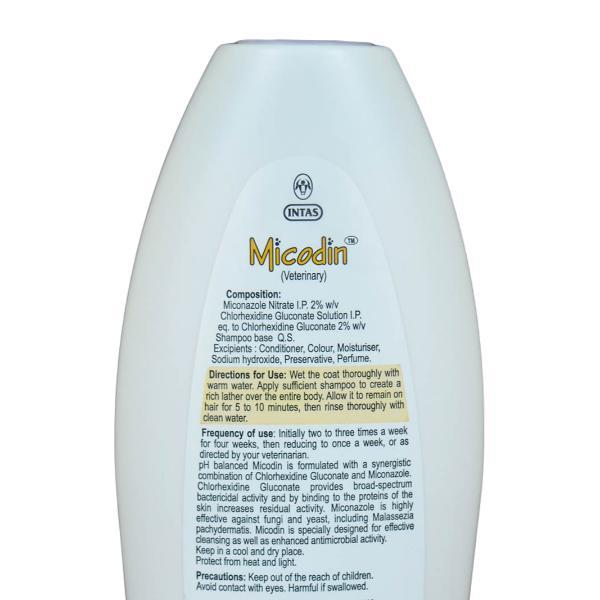 Intas Micodin Shampoo200 ml - Pet Grooming