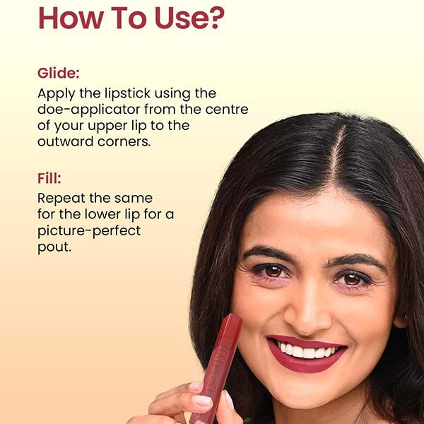 Swiss Beauty Mudpie Lipstick-Lush Peach 3 gm - Lipsticks