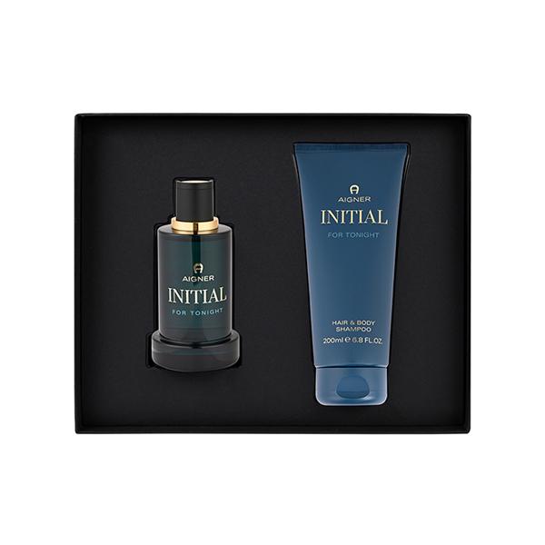 Netmeds | Aigner Initial for Tonight Set (Eau De Parfum 100ml + Hair and Body Shampoo 200ml) 1's
