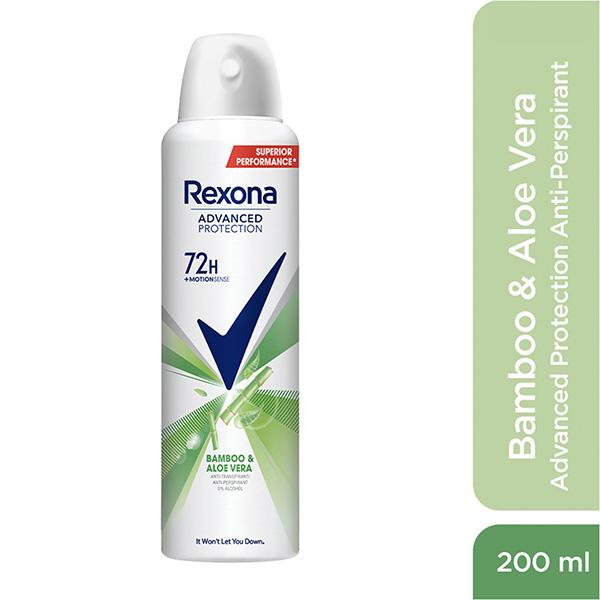 Rexona Advanced Protection Bamboo & Aloe Vera Antiperspirant Deodorant for Women 200 ml - Body Mist/Spray