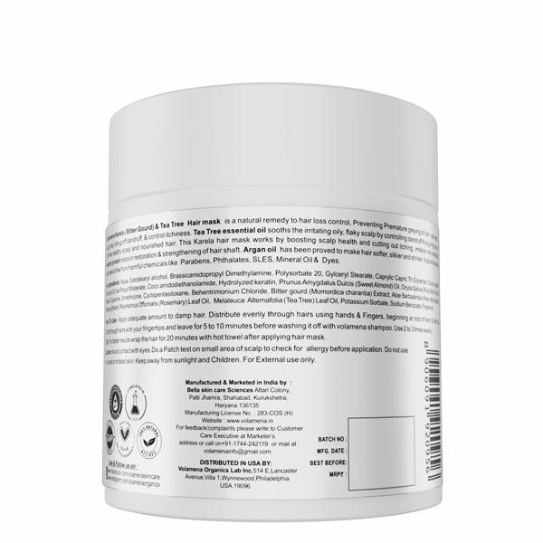 Volamena Hair Mask - Karela & Tea Tree 100 ml - Hair Masks & Packs