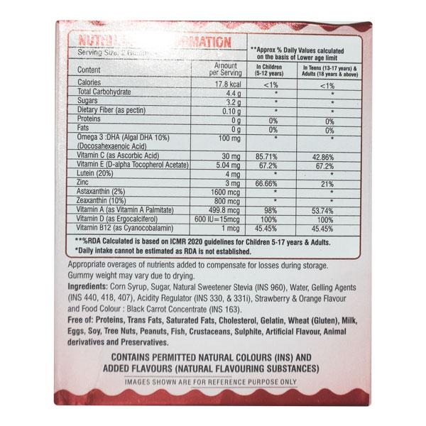 EYETAMIN STRAWBERRY & ORANGE FLAVOUR Gummies 30's - Supplements-Vam