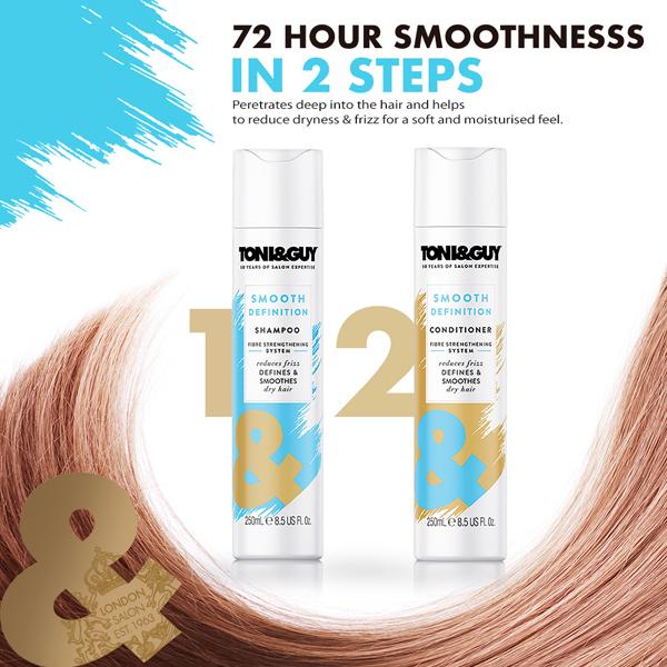 Toni&GuySmooth Definition Shampoo for Dry Hair 250ml - Shampoos
