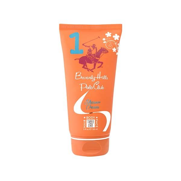 Netmeds | Beverly Hills Polo Club Sports No.1 Shower Cream 3In1 Hair Face Body for Women's Tube 150 ml