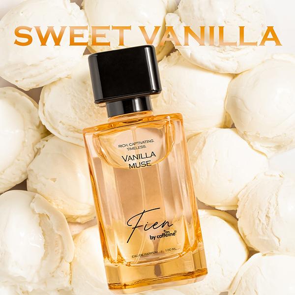 Mcaffeine Fien Vanilla Muse Perfume For Women- Sweet Vanilla EDP, 12 Hrs Long Lasting Scent 100 ml - Women Perfumes (Edt/Edp)