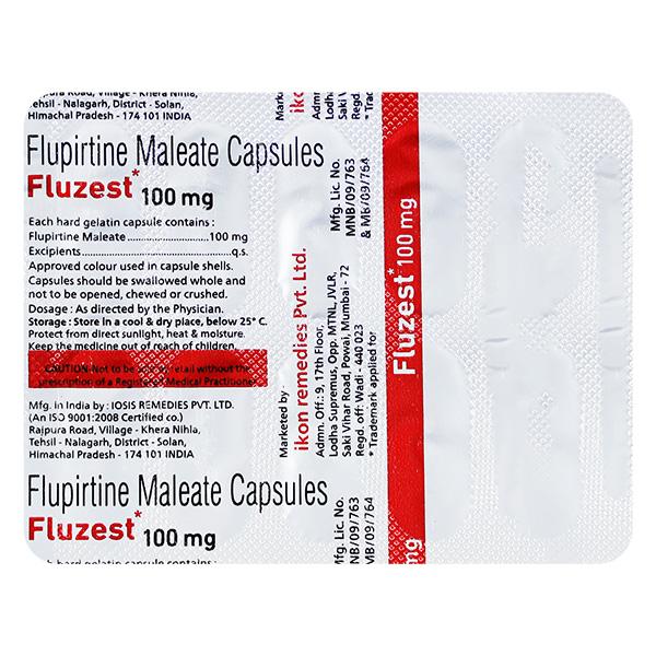 FLUZEST 100 MG Capsule 10's - Muscle Cramps/Spasticity-Mus