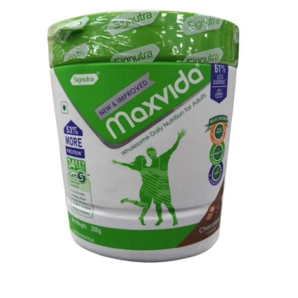 Netmeds | Maxvida Wholesome Daily Nutrition For Adult Jar - Chocolate Flavour 200 g