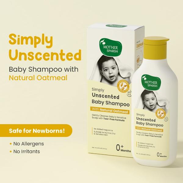 Mother Sparsh Simply unscented baby shampoo 200 ml - Baby Shampoo
