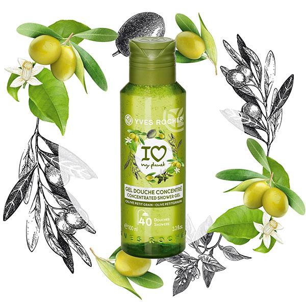 Yves Rocher Concentrated Shower Gel Olive Petitgrain 100 ml - Shower Gels & Body Wash