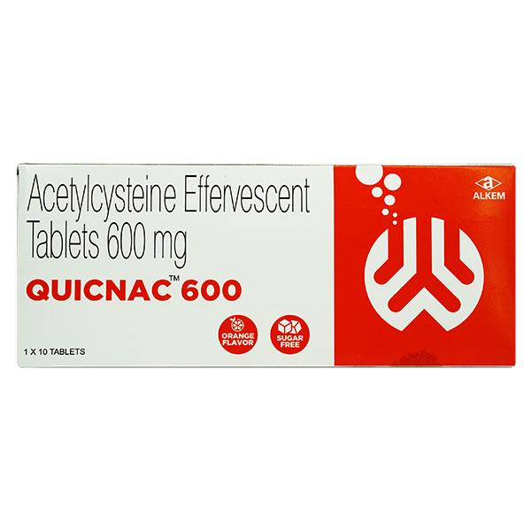 QUICNAC 600 SUGAR FREE ORANGE FLAVOUR Effervescent Tablet 10's - Cough And Cold-Cou