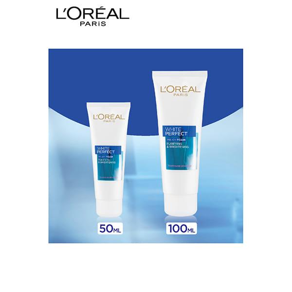 L'Oreal Paris White Perfect Milky Foam Facewash 100 ml - Face Wash & Cleansers