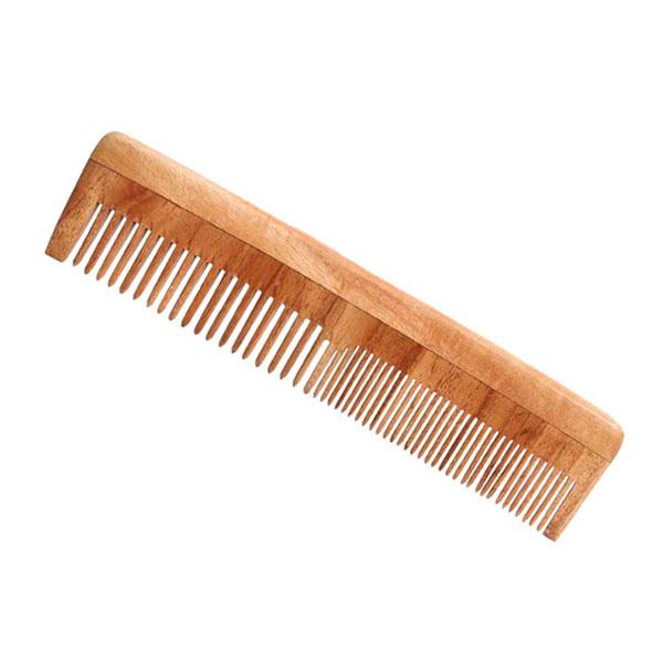 Netmeds | Aravi Organic Neem Wood Comb Fine and Wide Tooth 1's