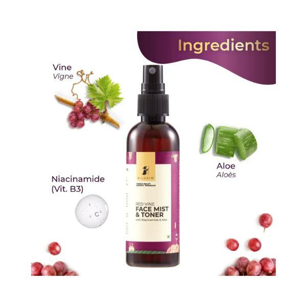 Pilgrim Red Vine Toner & Mist 100 ml - Toners