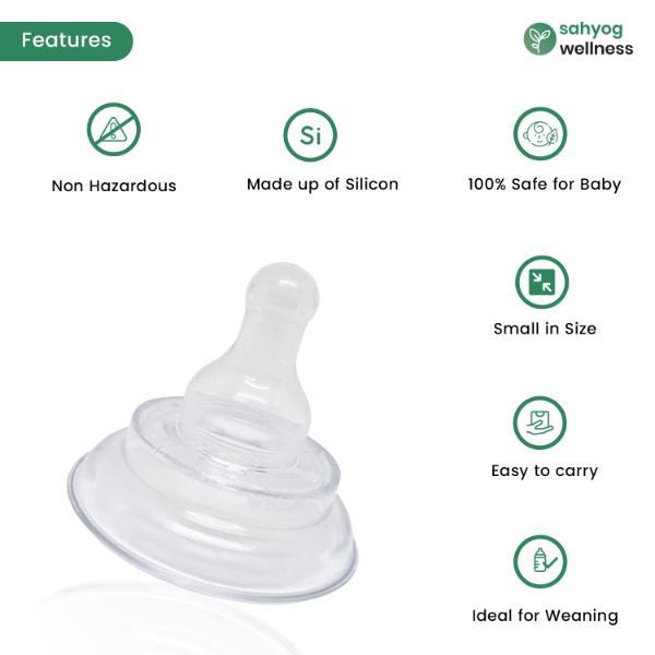 Sahyog Wellness Silicone Nipple Protector for Breastfeeding Mothers (White) 1's - Breast Feeding Tools