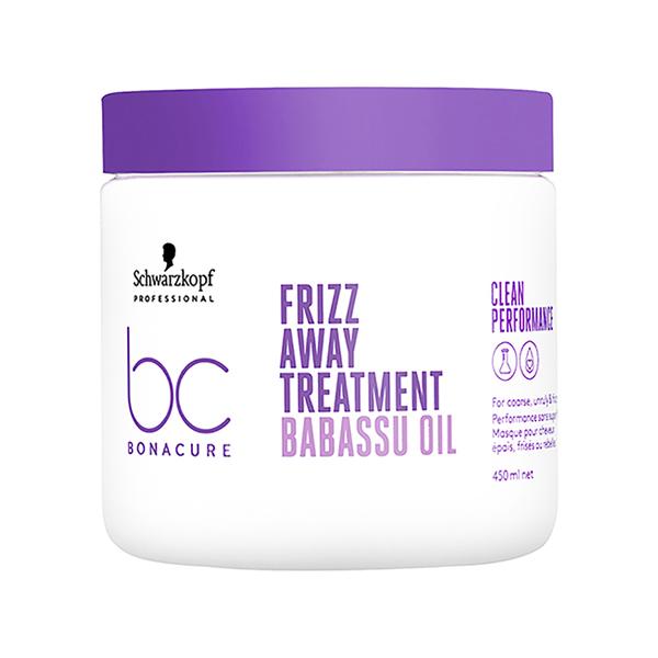 Schwarzkopf Professional Bonacure Frizz Away Treatment with Babassu Oil,with Vegan Keratin 500 ml - Hair Masks & Packs