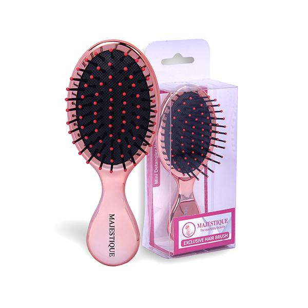 Majestique Mini Detangler Hair Brush, Massage Paddle for Adults and Kids - Color May Vary 1's