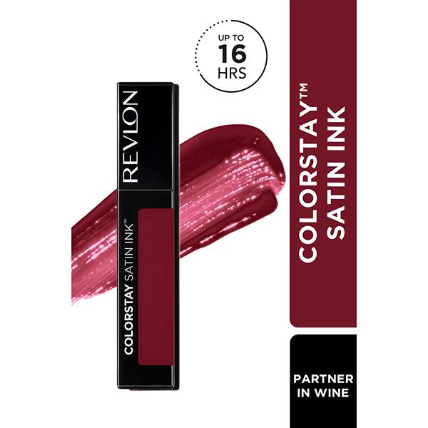 Netmeds | Revlon Colorstay Satin Ink Liquid Lip Color - 021 Partner In wine 5ml