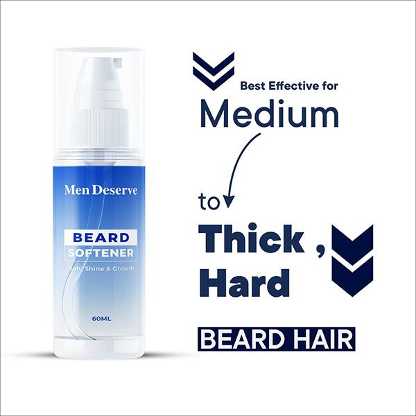 Men Deserve Beard Softener Soft, Shine & Growth 60ml - Beard Serum