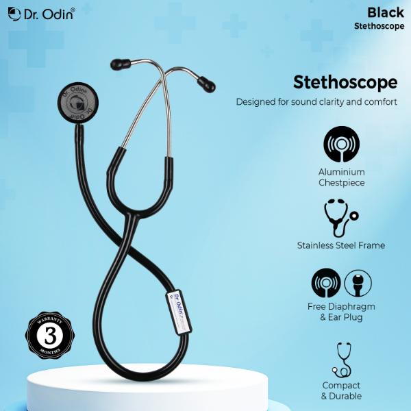 Dr. Odin Stethoscope Black 1's - Stethoscopes