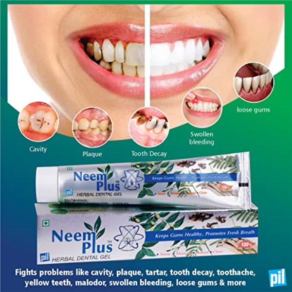Neem Plus Herbal Dental Gel (Pack Of 2 X 100 g) 1's - Toothpaste
