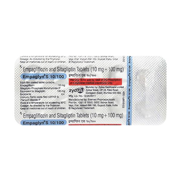EMPAGLYN S 10/100 Tablet 10's - Diabetes-Ant