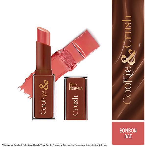 Netmeds | Blue Heaven Cookie & Crush Chocolate-Flavored Soft-Matte Lipstick, Bonbon Bae 3.4 gm