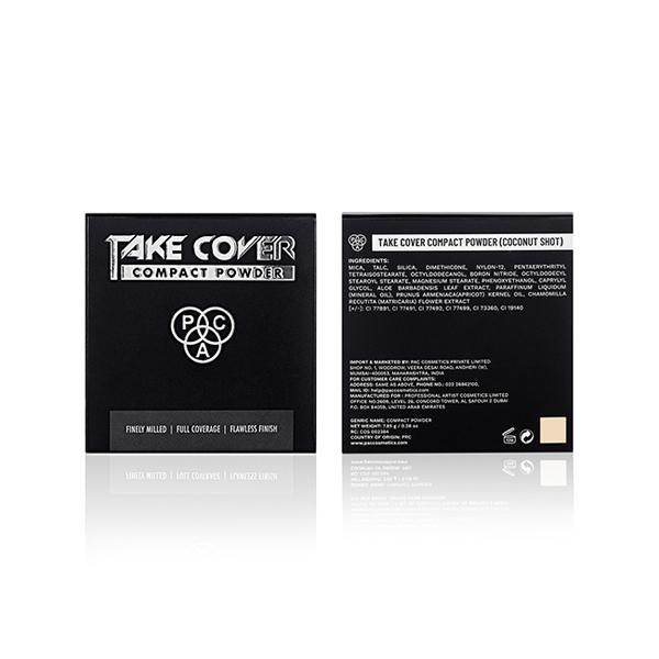 PAC Take Cover Compact Powder 03 Coconut Shot 7.85 gm - Compact Powder