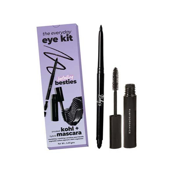 Rubys Organics Everyday Eye Kit-Smoked Kohl + Mascara 6.85 gm - Mascaras