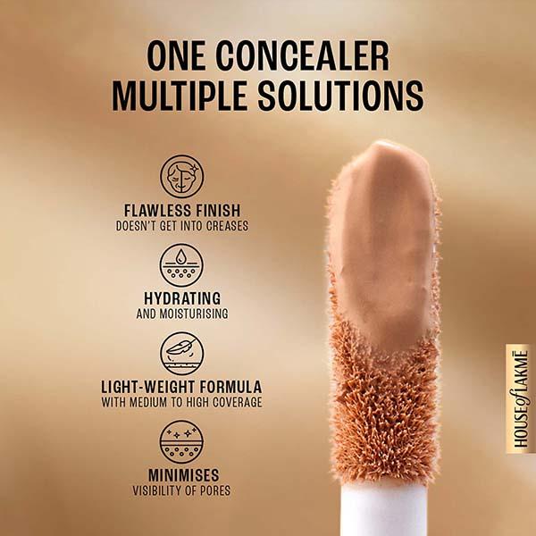 Lakme 9to5 Primer + Matte Liquid Concealer 10 Ivory 5.4 ml - Concealer