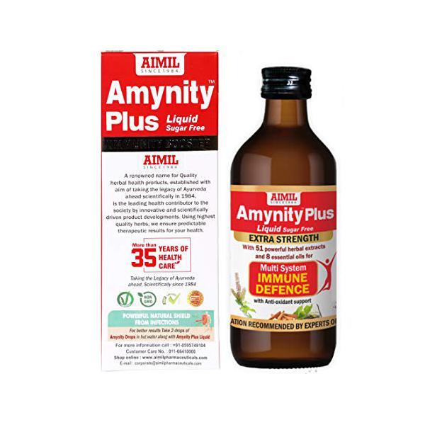 Aimil Amynity Plus Sugar Free Liquid 200 ml - Health Products