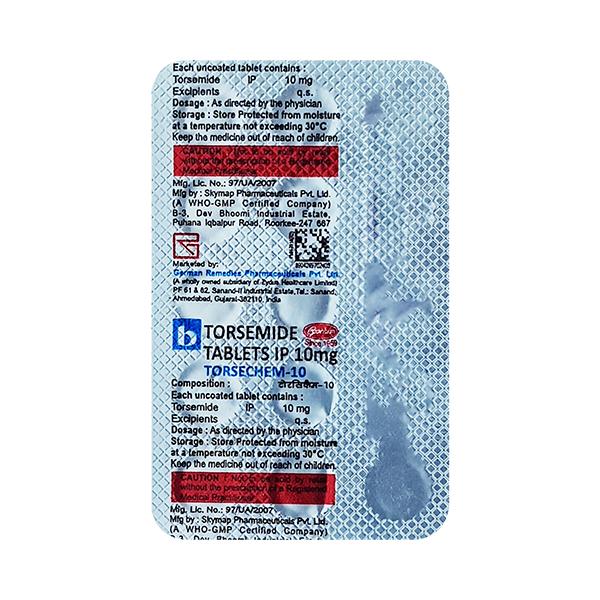 TORSECHEM 10 Tablet 15's