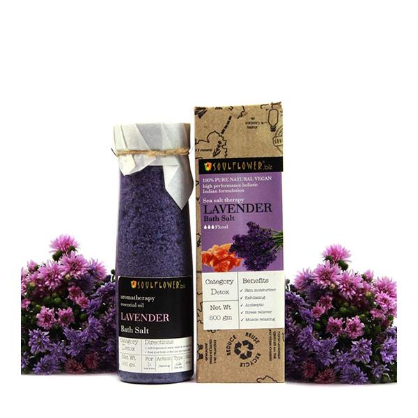 Netmeds | Soulflower Aroma Bath Salt - Lavender 500 gm