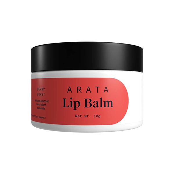 Netmeds | Arata Berry Burst Lip Balm For Dry, Chapped Lips Intensely Moisturizing Mango & Cocoa Butter 10 gm