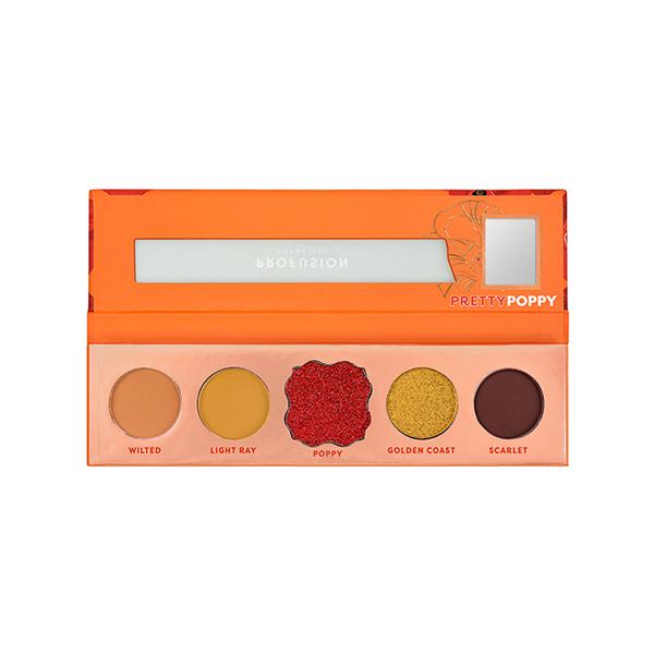 Profusion Cosmetics Blooming Hues 5 Shade Eye Shadow Pallete Pretty Poppy (5.2 gm) - Eye Shadow Palettes