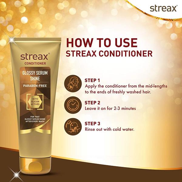 Streax Glossy Serum Shine Conditioner 1's - Conditioners