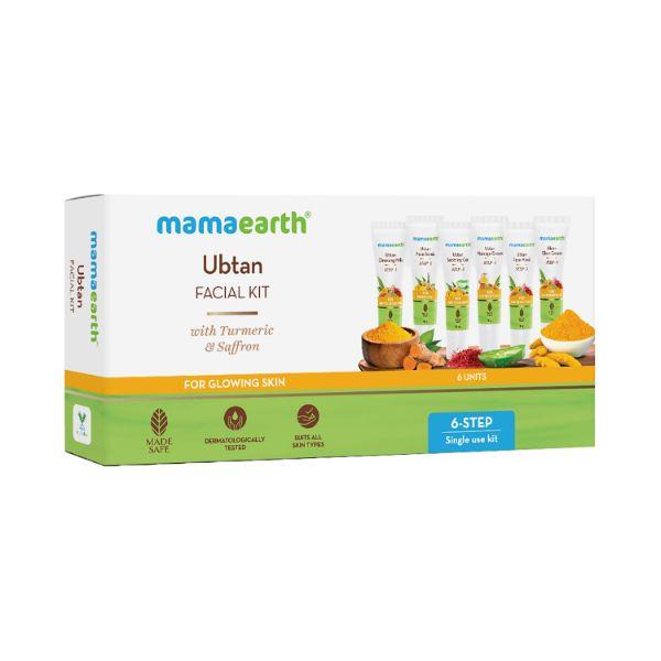 Mamaearth Ubtan Facial Kit with Turmeric & Saffron for Glowing Skin 1's - Bb & Cc Creams