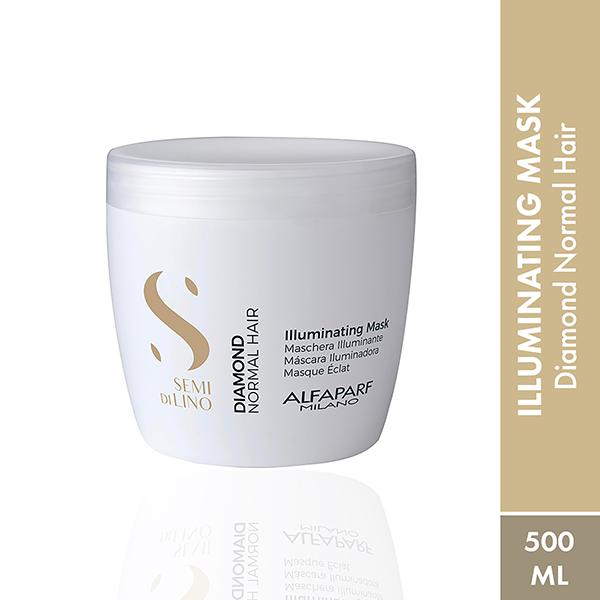 Netmeds | Alfaparf Milano Diamond Illuminating Mask - Splitend Repair, Shine, Straight,Wavy Hair 500 ml