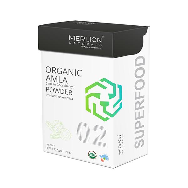 Merlion Naturals Organic Amla Powder 227 gm - Face Packs