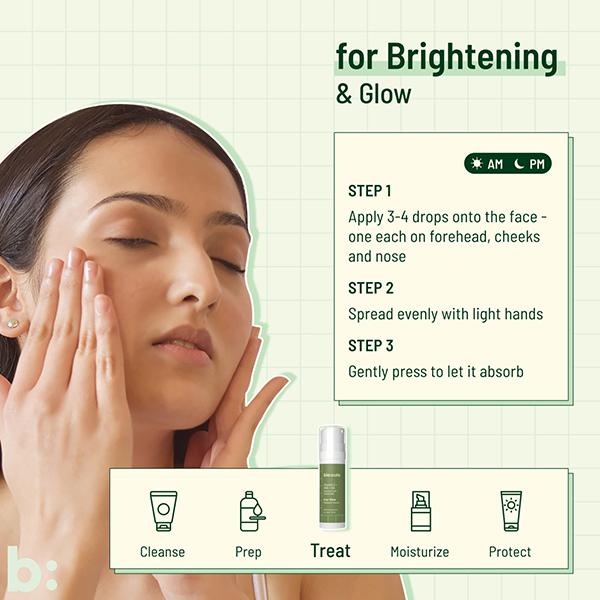 Biocule Ever Glow Radiance Serum For Bright & Glowing Skin, With Vitamin C & Aha 15 ml - Face Serum