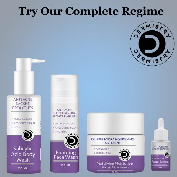 Dermistry  2% Salicylic Acid Anti Acne Pits & Scar Remover Face Serum 30ml - Face Washes