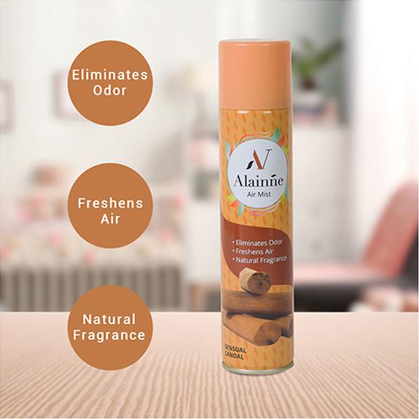 Alainne Air Mist Sensual Sandal Air Freshener 278 ml - Hand Sanitizer