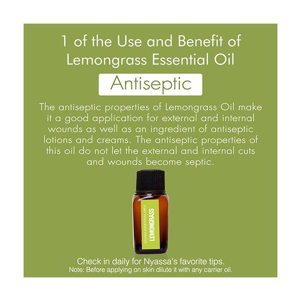 Nyassa Lemongrass Essential Oil 100% Pure & Natural 10 ml - Essential Oils