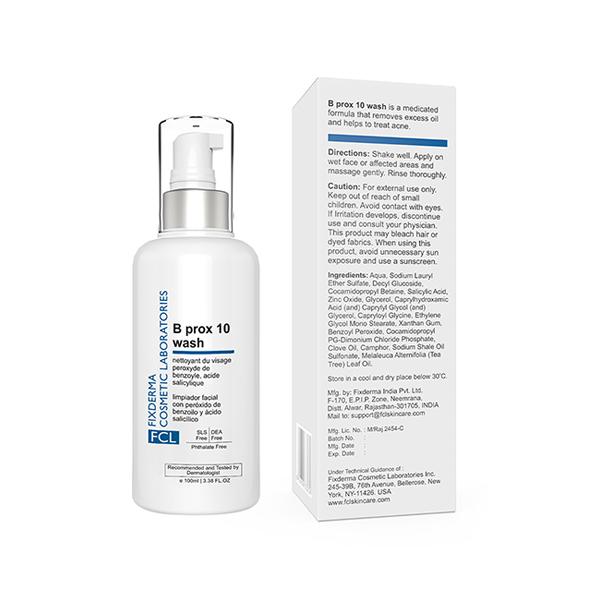 Fixderma Cosmetic Laboratories (FCL) B Prox 10 Face Wash 100 ml - Face Wash & Cleansers